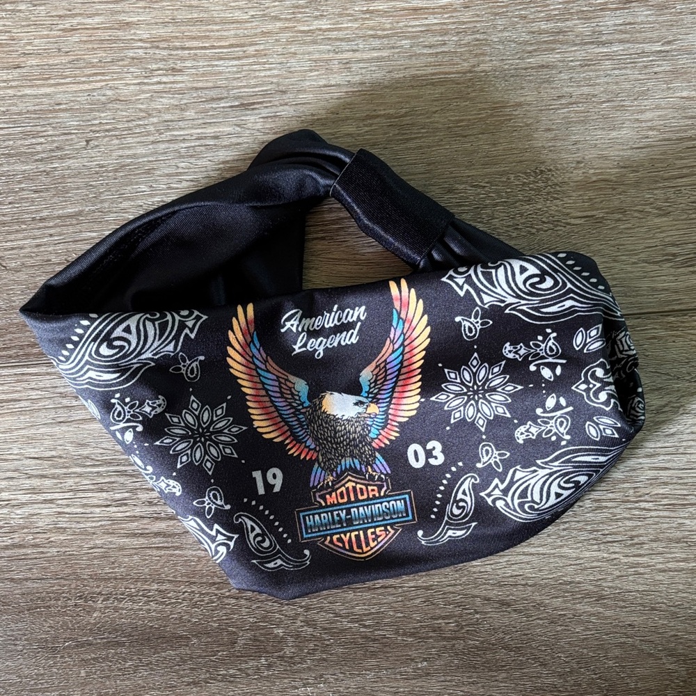 Harley-Davidson Black and Multicolor Bandana